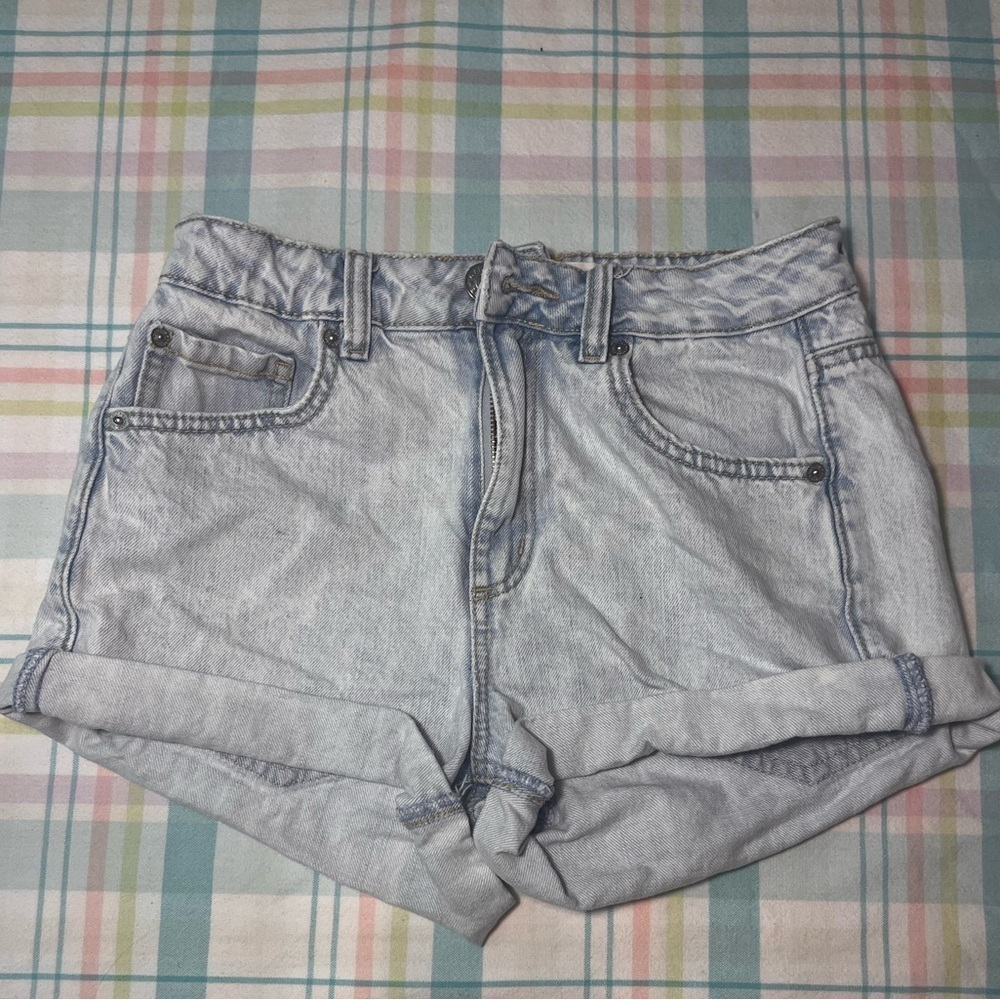 Garage Light Wash Jean Shorts